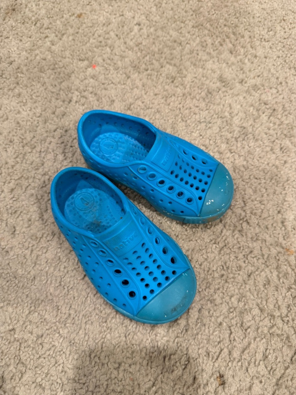 Native Shoes Kids Bright Blue Slip-On Water Shoes